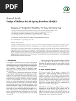 Research Article: Design of Stiffness For Air Spring Based On ABAQUS