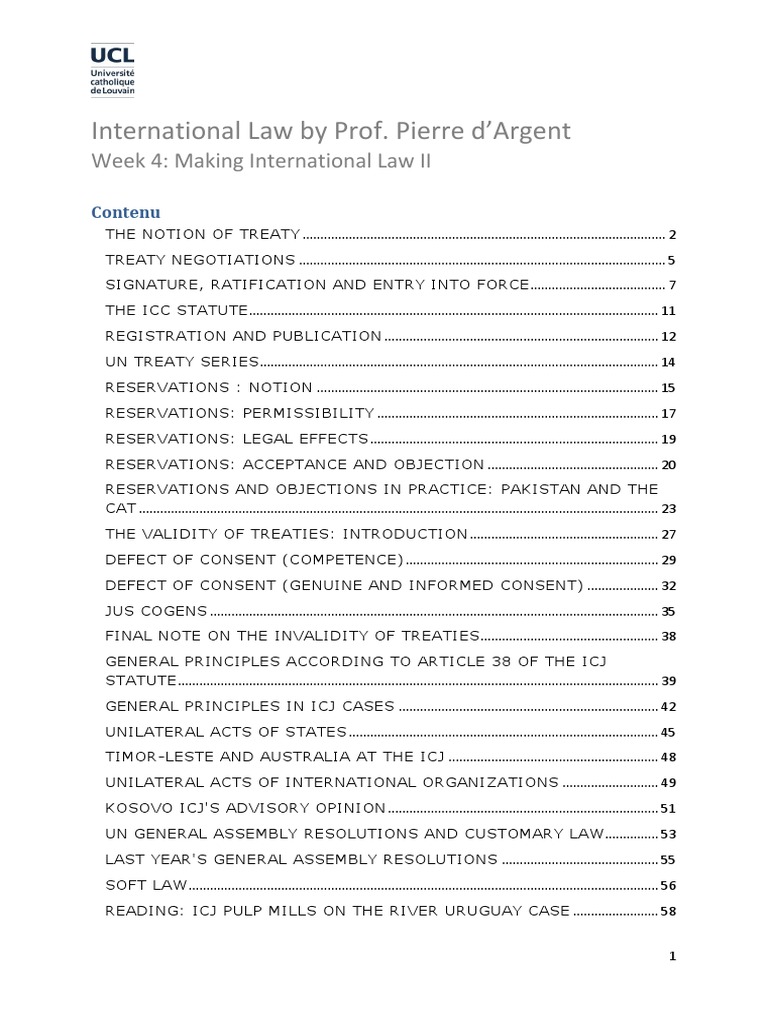 Understanding International Treaties | PDF | Treaty | Ratification