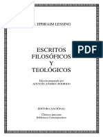Gotthold Ephraim Lessing Escritos Filosóficos y Teológicos PDF