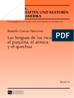 Lenguas de los Incas: Puquina, Aimara y Quechua