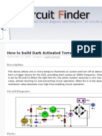 How To Build Dark Activated Terrace Lamp - Circuit Diagram