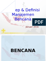 Konsep Definisi Manajemen Bencana