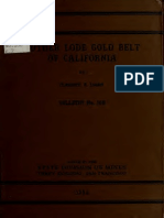 No 108 - Mother Lode Gold Belt in California - 1935