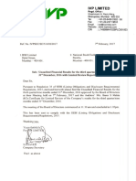 Standalone Financial Results, Limited Review Report For December 31, 2016 (Result)