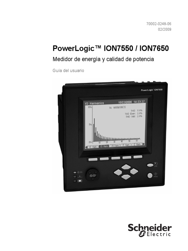 Powerlogic™ Ion7550 / Ion7650: Medidor De Energía Y Calidad De Potencia