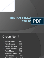 Indian Fiscal Policy