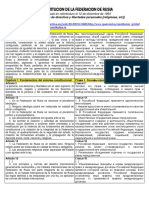 Constitucion Rusia 1993- Articulos Sobre Derechos y Libertades Personales (Español y Ruso)