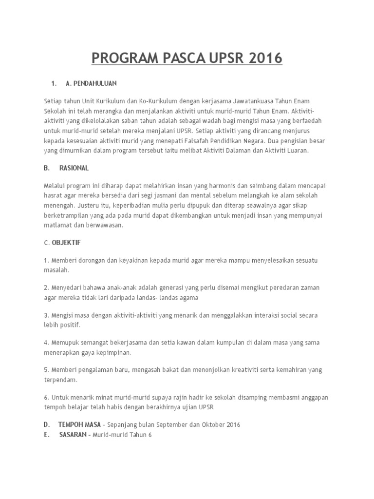 Pasca Upsr | PDF