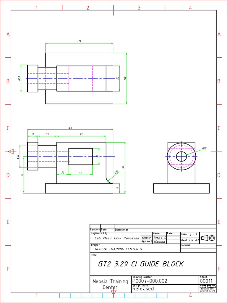Neosia Training Center Guide Block Drawing | PDF