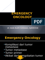 DR Budi Setiawan - Emergency Oncology