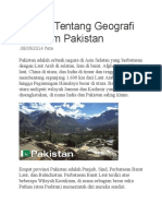 Ulasan Tentang Geografi Dan Iklim Pakistan