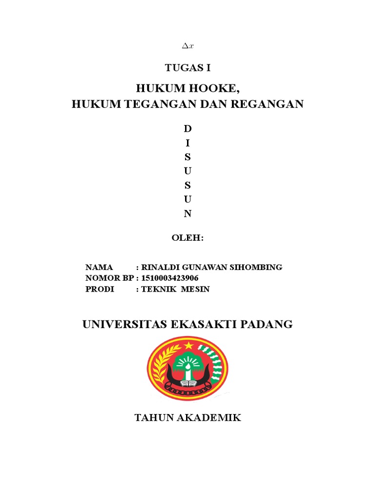 Hukum Hooke | PDF