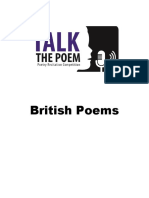 British Poems for Anthology