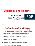 Sociology and Health!!