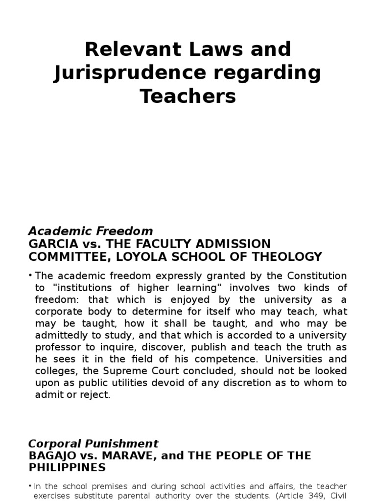 Legal Framework for Teacher Conduct in PH | PDF | Morality | Teachers