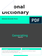 Personal Dictionary 1
