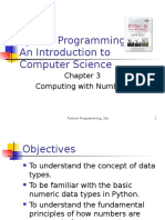 Python Programming: An Introduction To Computer Science: Computing With Numbers