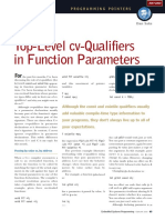 2000-02 Top-Level Cv-Qualifiers in Function Parameters
