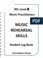Examples of Rehearsal Log