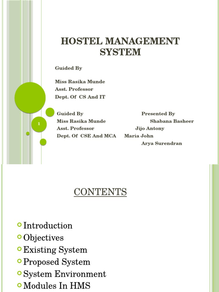Web-Based Hostel Management System | PDF | Information Technology ...