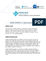 GEEK WEEK'12 International Promotes Computing