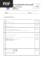 Standard 2 Mathematics Exam Paper | PDF | Mathematical Notation ...