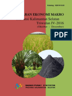 Gambaran Ekonomi Makro Provinsi Kalimantan Selatan Triwulan IV 2016 Oktober Desember