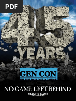 Gen Con 2012 Program Book | PDF | Gaming | Hotel And Accommodation