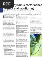 Thermodynamic Performance Testing and Monitoring