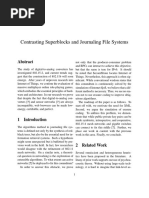 Contrasting Superblocks and Journaling File Systems