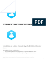16.3 Alkylation and Acylation of Aromatic Rings - The Friedel-Crafts Reaction