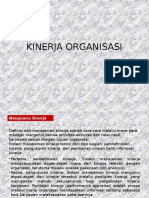 Kinerja Organisasi