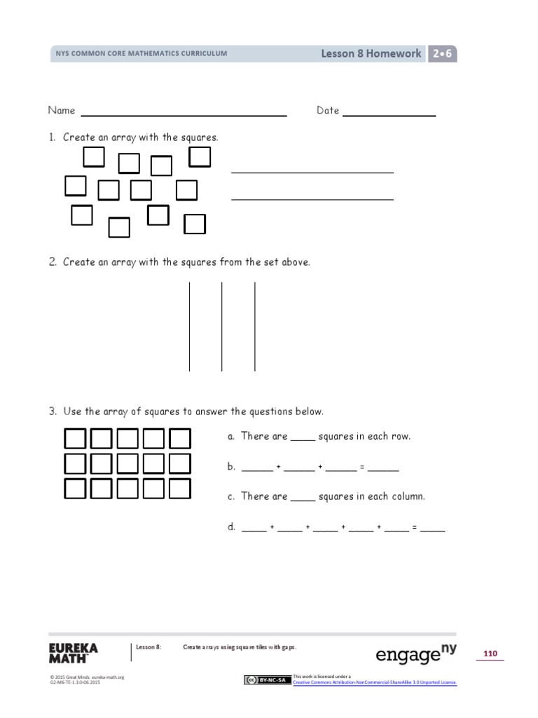 Module 6 HMWRK Lesson 8 | PDF | Teaching Mathematics | Science