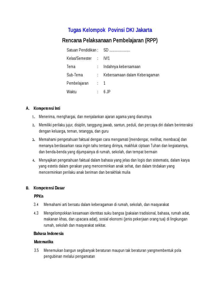 Makna Bersatu Dalam Keberagaman Di Rumah Sekolah Dan