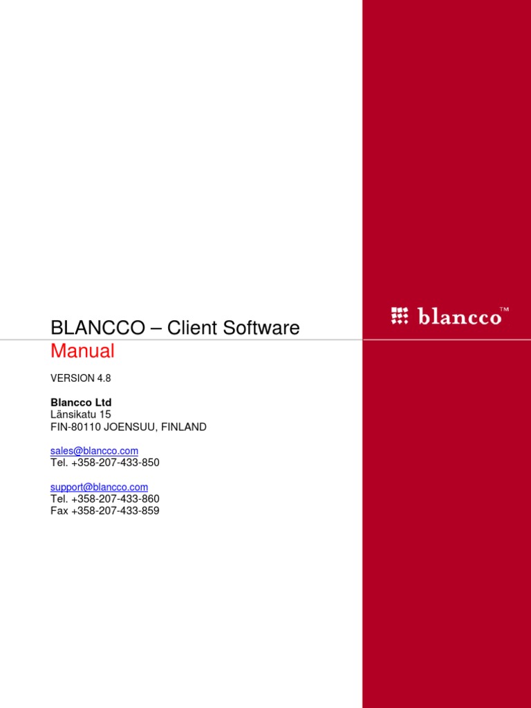 Blancco Eraser Client Software v48 User Manual Download Free PDF