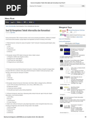 Soal Uji Kompetensi Teknik Informatika Dan Komunikasi Ayo Riset