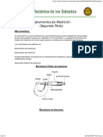 Instrumentos de Medición El Micrometro