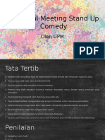 Technical Meeting Stand Up Comedy