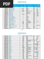 Drug Price List - 25-05-2016