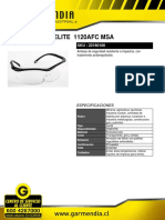 Lente Sierra Elite 1120AFC antiempañante resistente a impactos