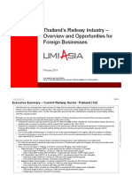 Thailand Railway Industry Overview and Opportunities