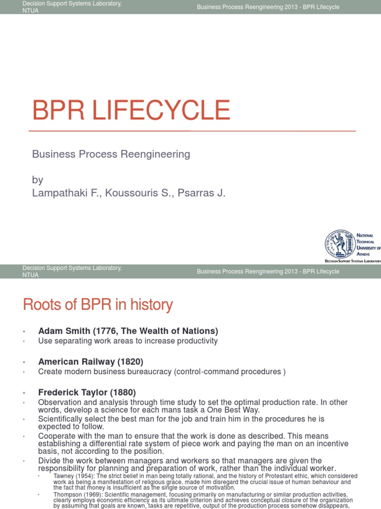BPR Lifecycle Overview and Preparation | PDF | Business Process | Life ...