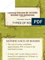 Learning Outcome #2: ACCESS Rooms For Servicing: Types of Room