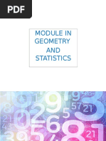 Module in Geometry AND Statistics