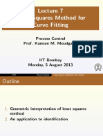 Least Squares Method For Curve Fitting: Process Control Prof. Kannan M. Moudgalya