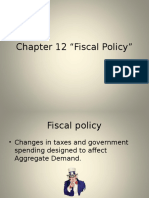 AP Eco Chapter 12 Fiscal Policy