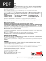 Sedilix-Rx Linctus Usage and Dosage Guide | PDF | Allergy | Dose ...
