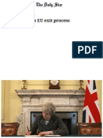 Britain Launches EU Exit Process