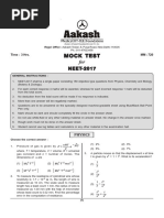 Download Mock Test for NEET-2017 by Nimish Jain SN343546775 doc pdf