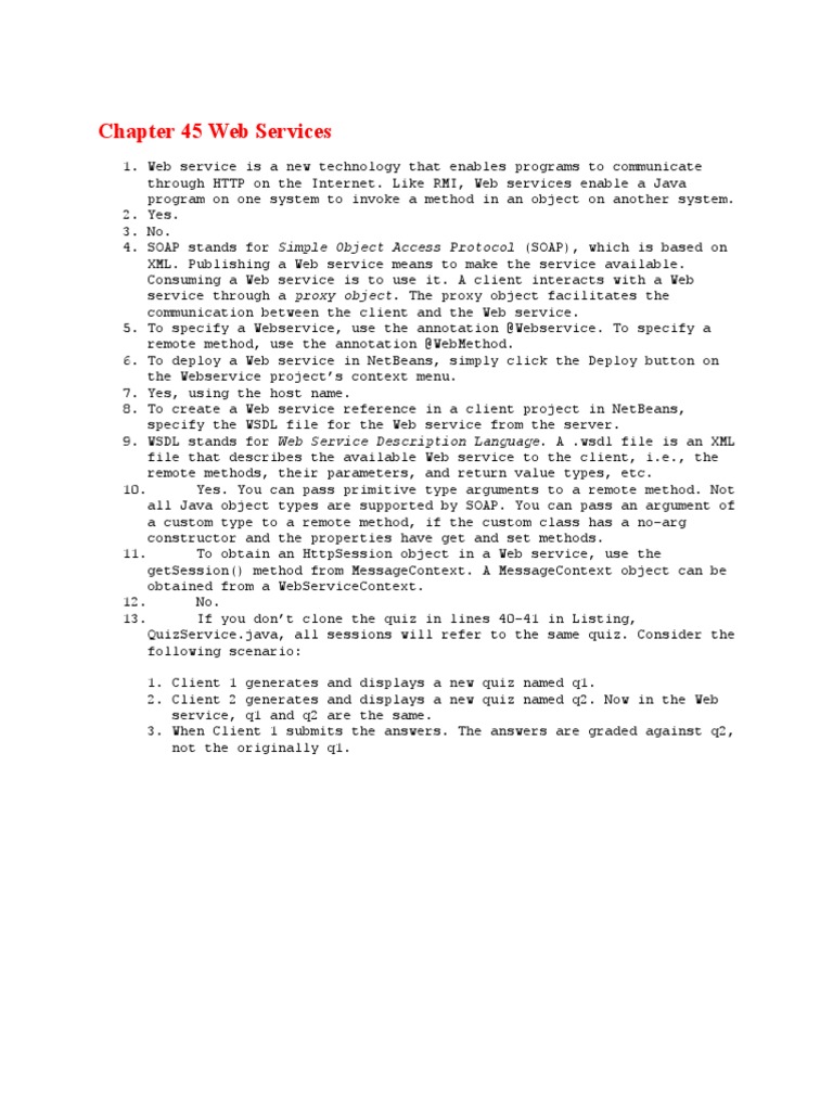 Understanding Web Services in Java | PDF